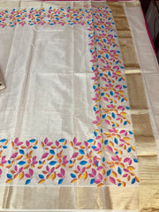 Digital Print Kerala saree