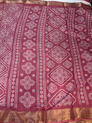 Saree with Bandhini Print