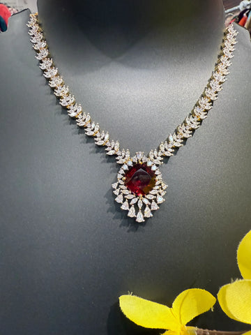 Party Wear CZ Necklace set
