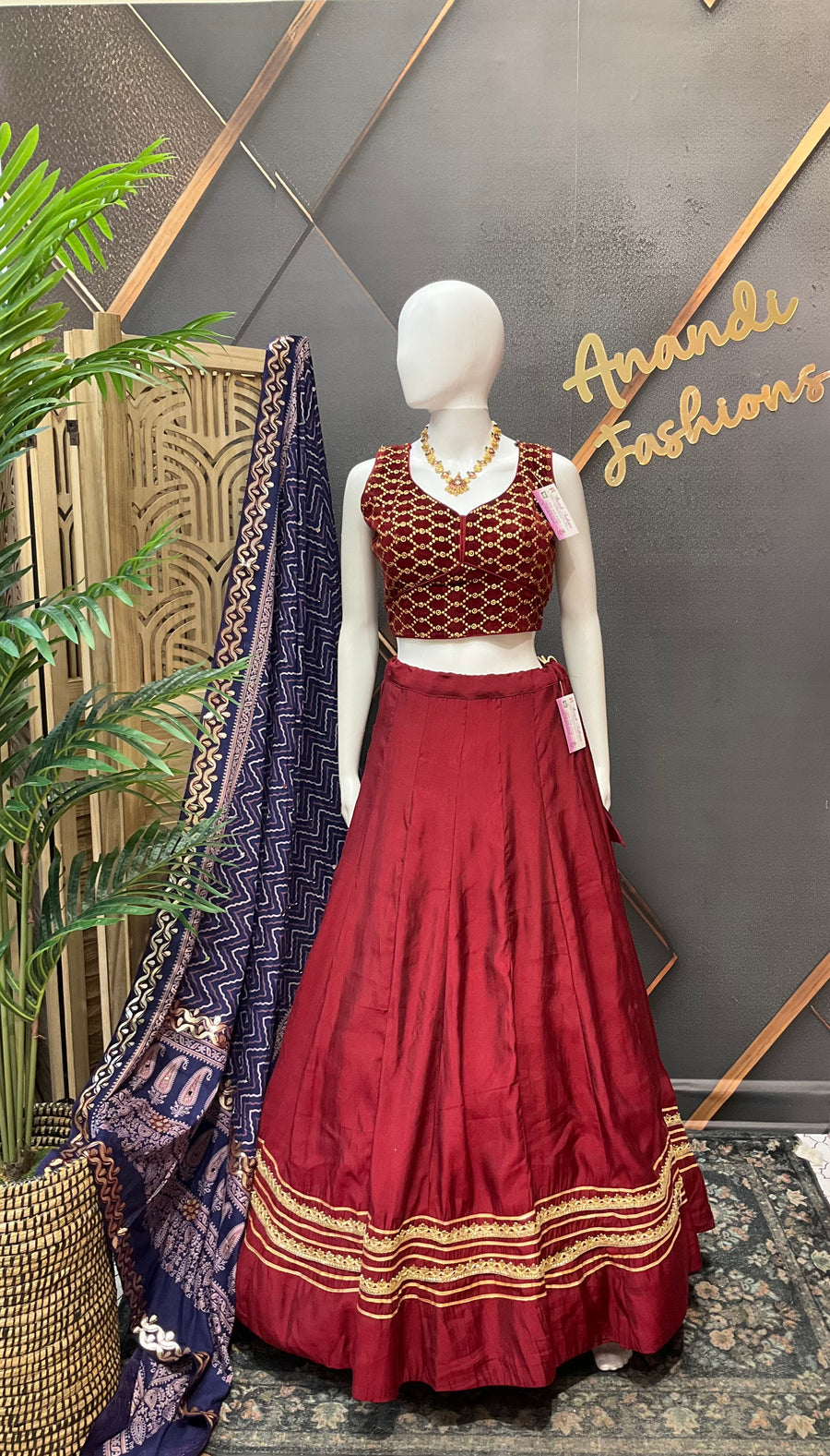 Maroon Color Lehenga/Chaniya Choli set