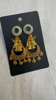 MattFinish Radha Krishna Earrings