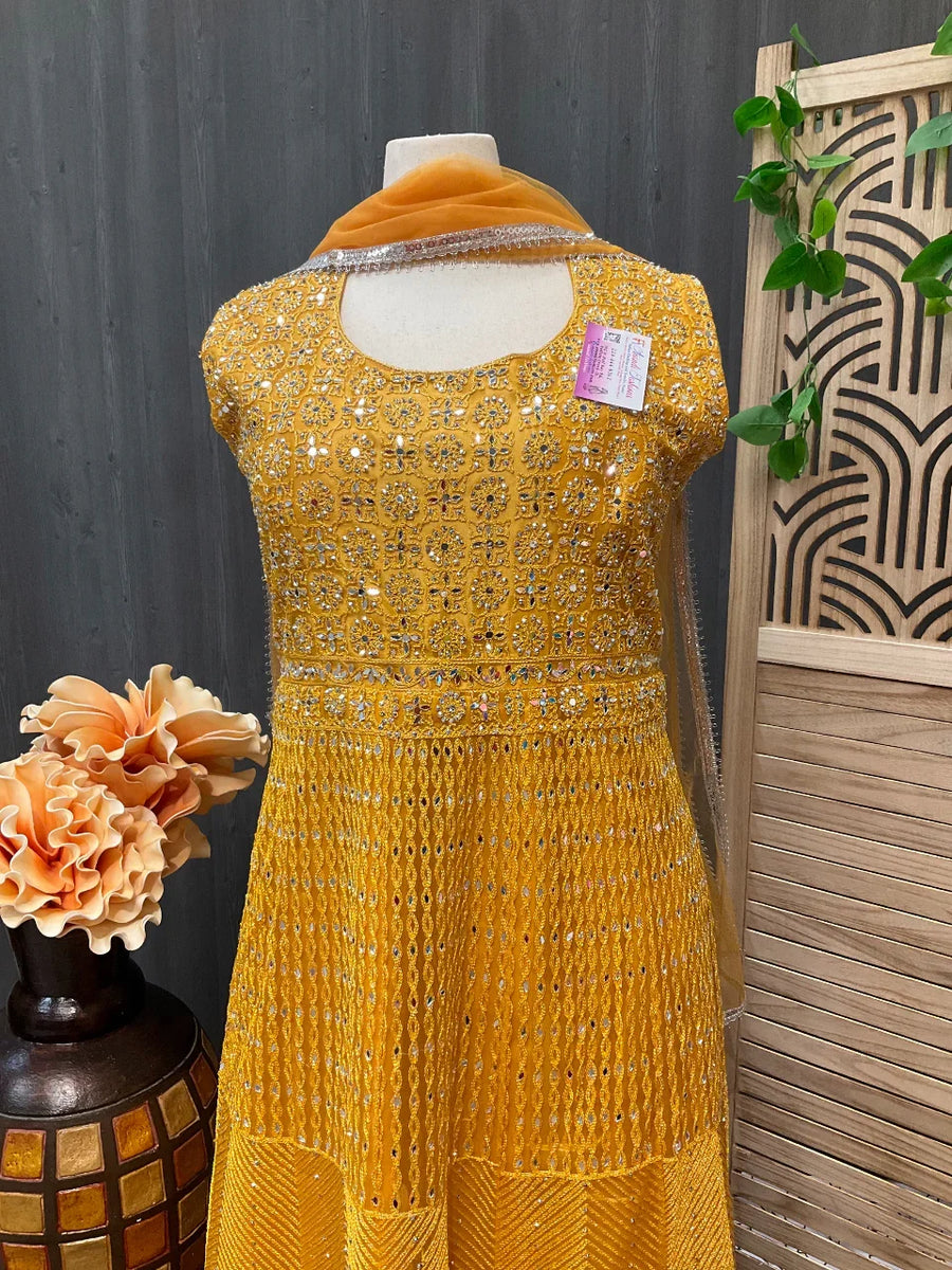 Plus Size - Party wear floor length dress- Size 56/58