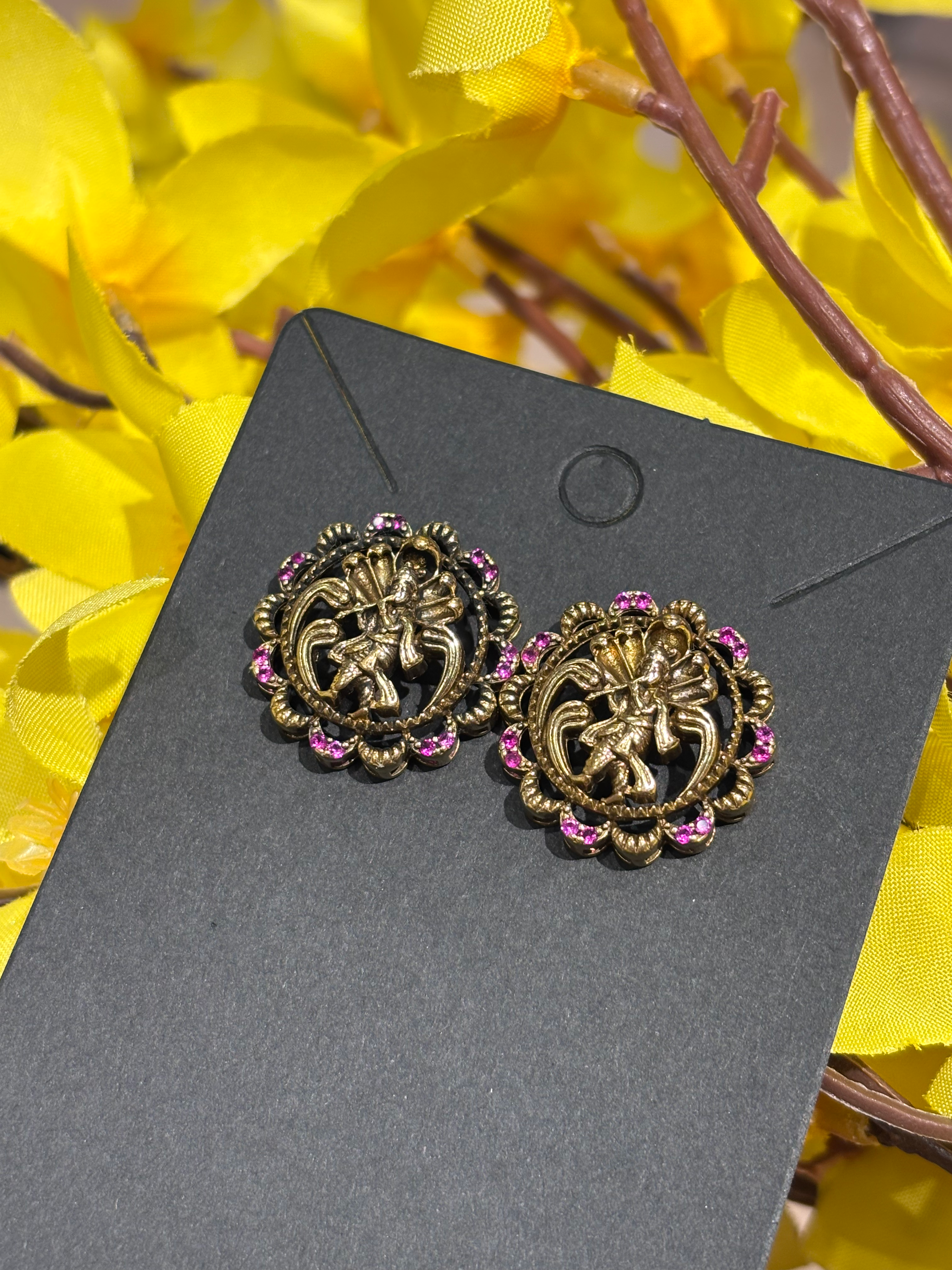 Krishna Design - Victorian Studs- Medium Size image 0