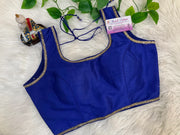 Sleeveless Raw silk blouses