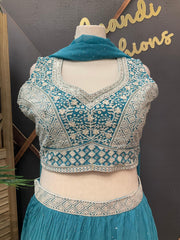 Plus Size Georgette Lehenga Set Size 50 - Party Wear