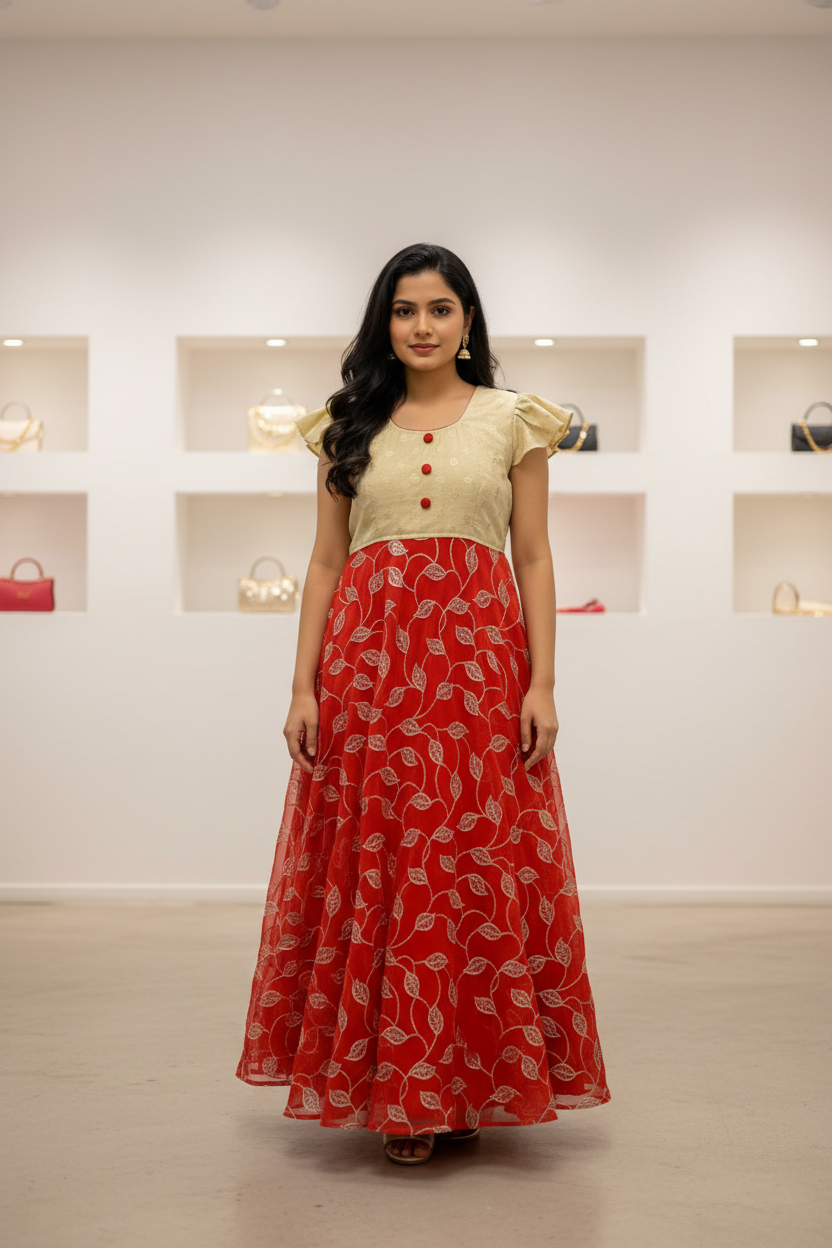 Indian Dresses for Girls - Custom designed Teen girls floor length