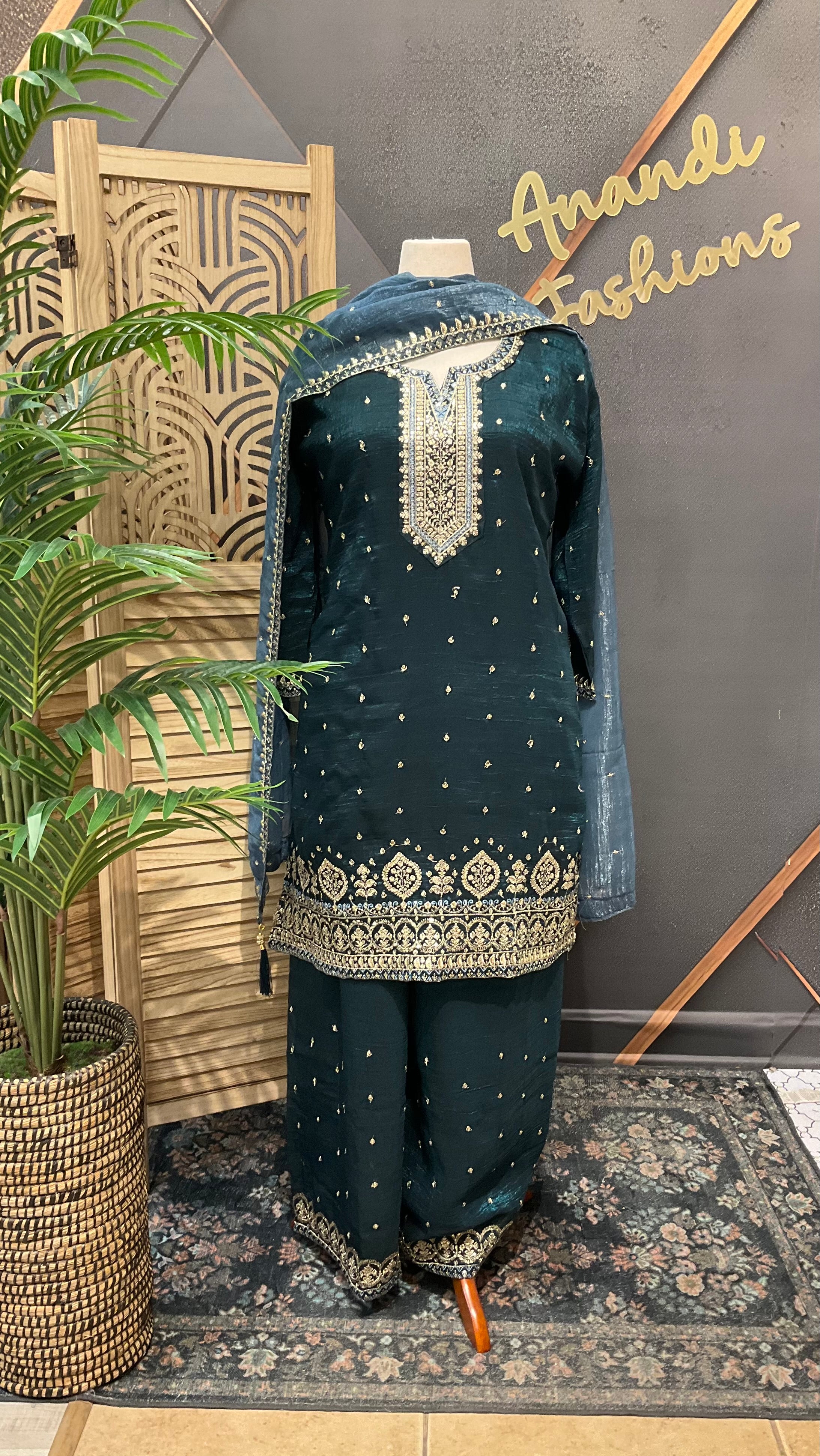 Size 52- Plus Size Party Wear Palazzo Sets