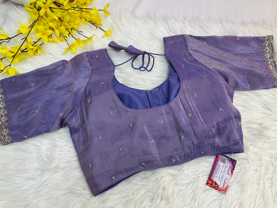 Light purple Tissue blouse - Women - Blouse - Anandi Fashions