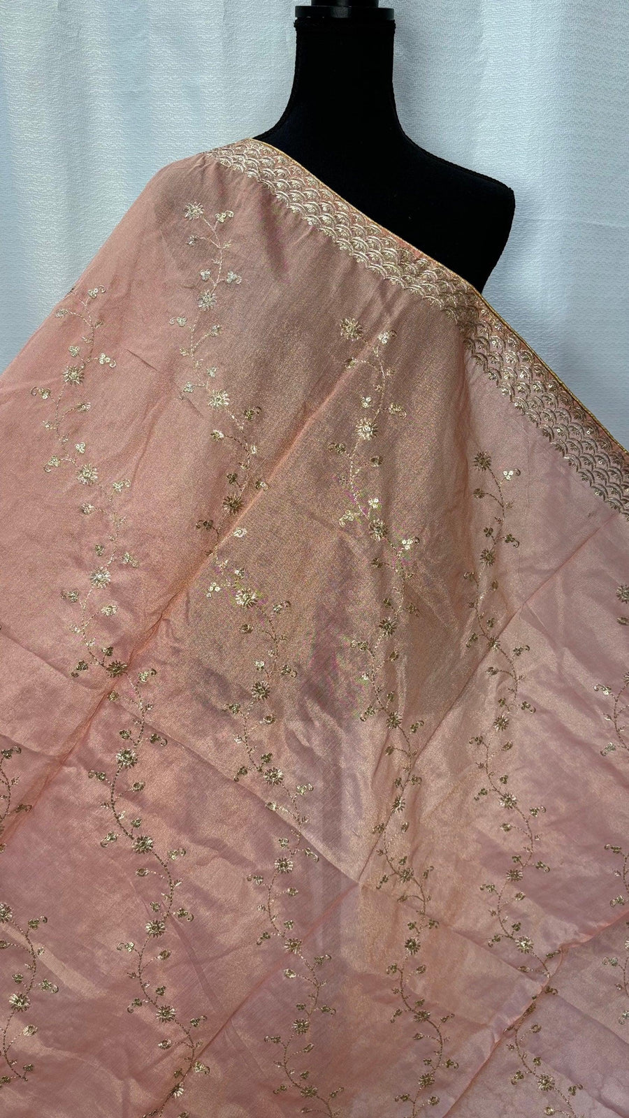 Dupatta for Women - Elegant Shimmery Zari work Dupattas