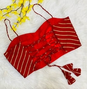 Colorful BackLess Blouses with Thin Starps- size 36/38