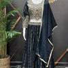 Shimmery Lehenga Set with Heavy Work - Dark Color Party Wear
