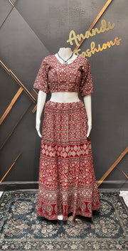 Garba Pure Cotton Ajrakh Print Chaniya Choli