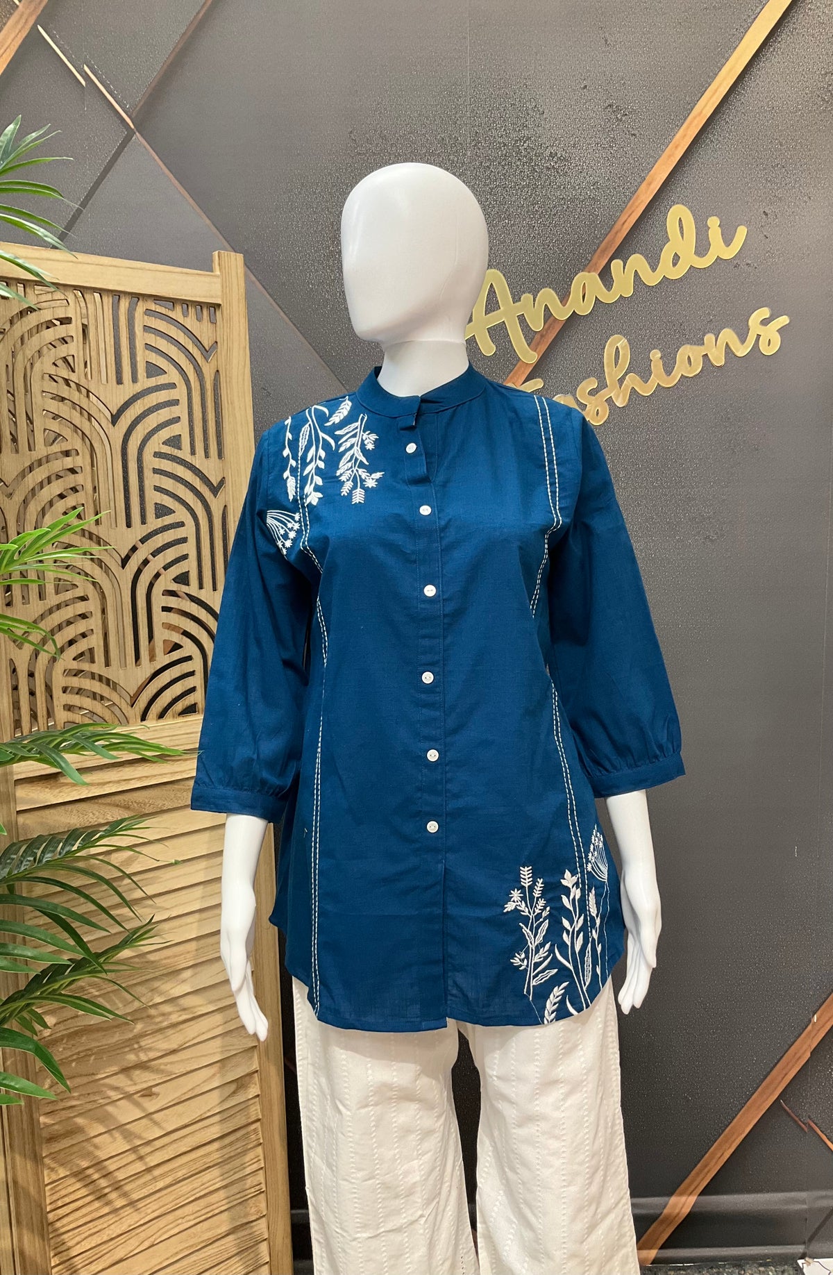 Royal Blue - Short Kurti