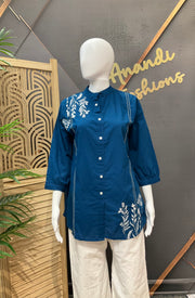 Royal Blue - Short Kurti