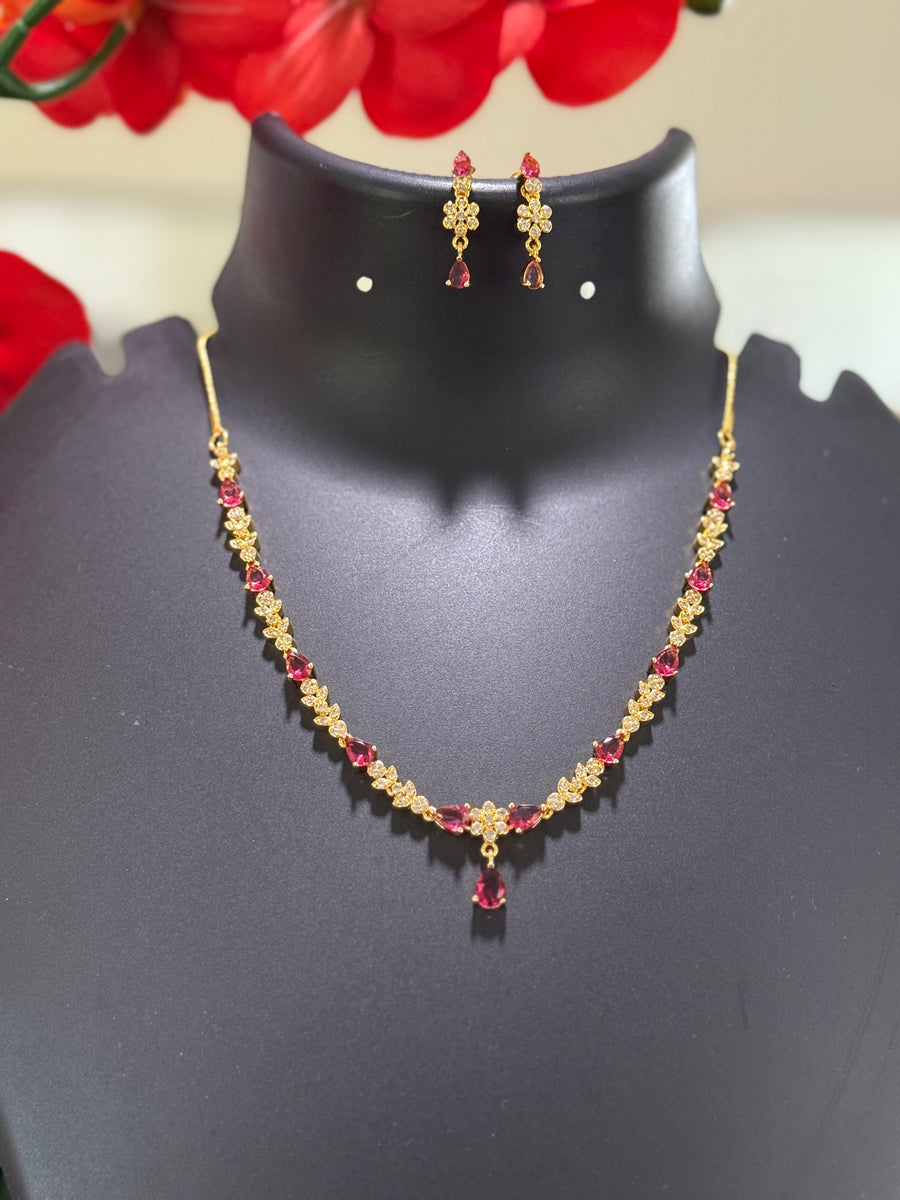 Micro Gold Polish Necklace Set