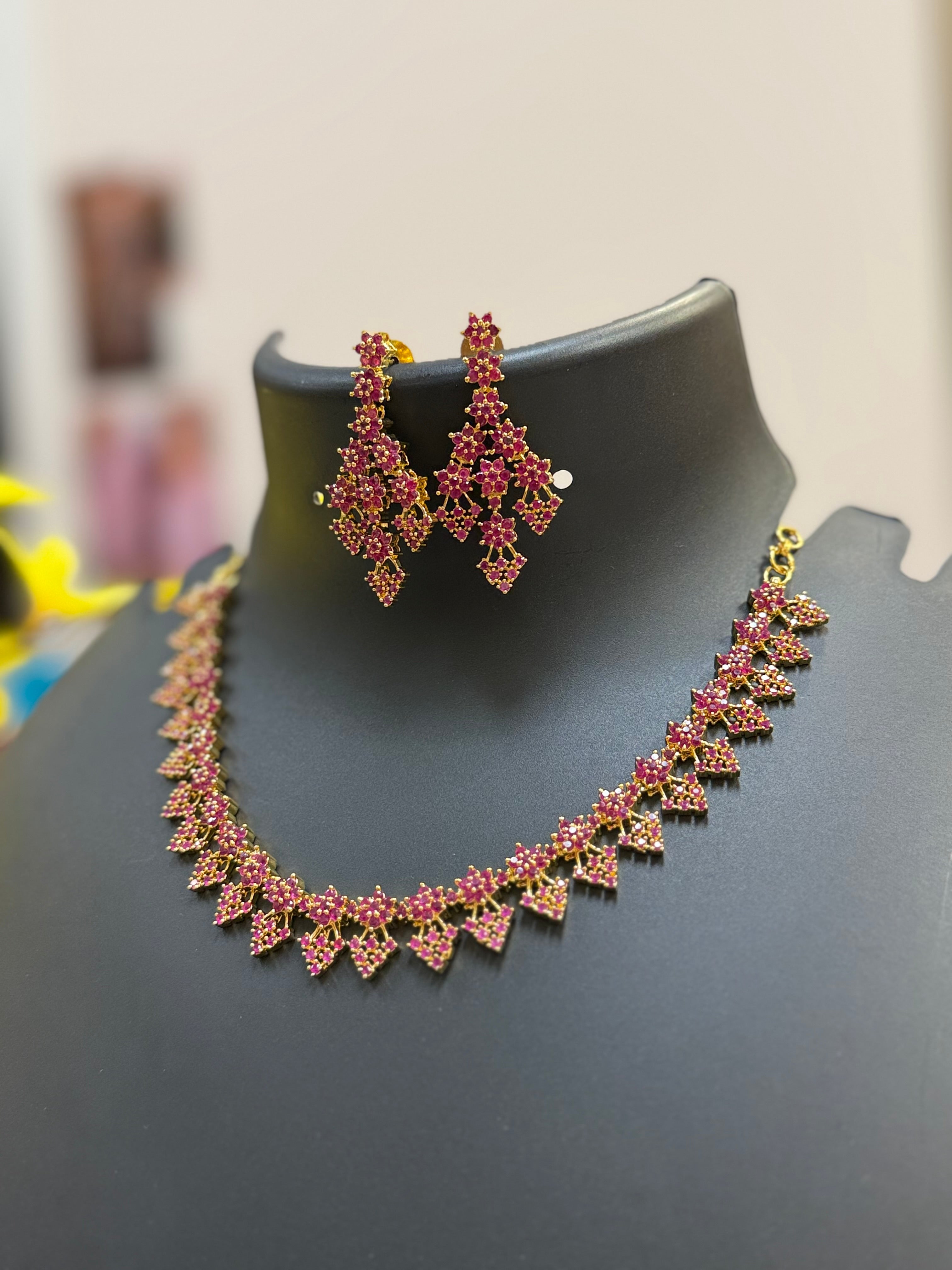 Ruby Necklace set