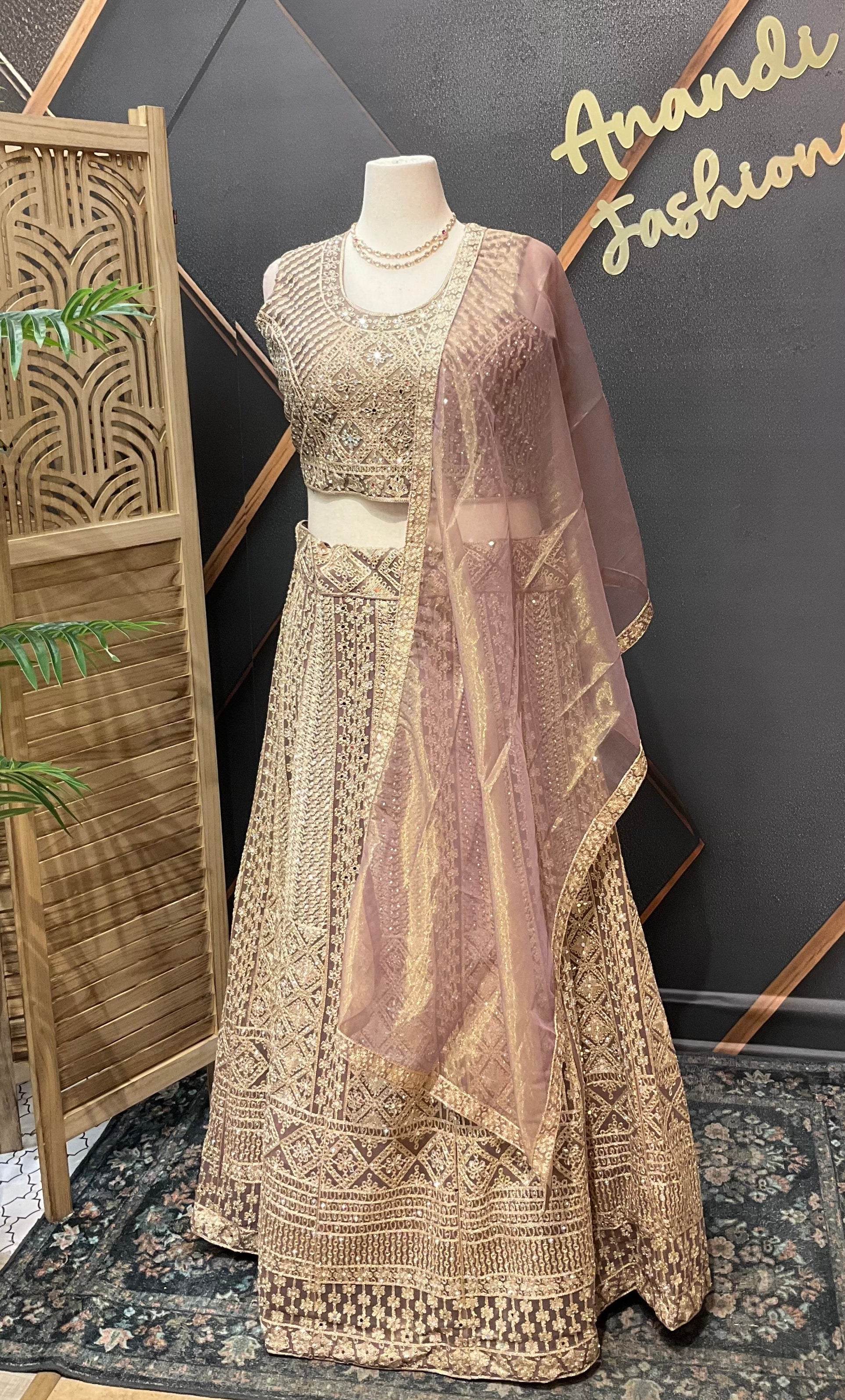 Plus size Heavy Work lehanga set