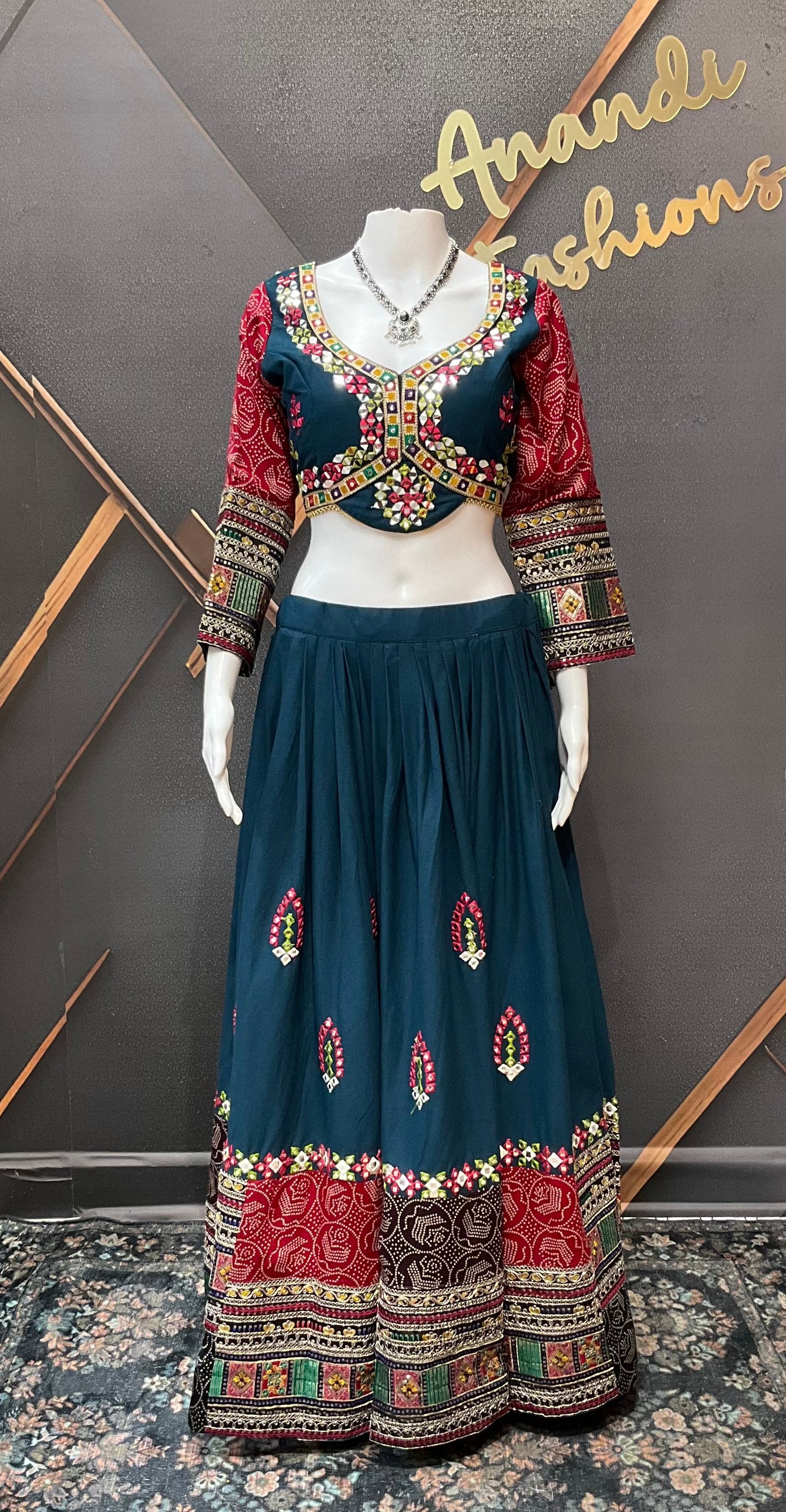 Premium quality-Garba Chaniya Bandhini Choli