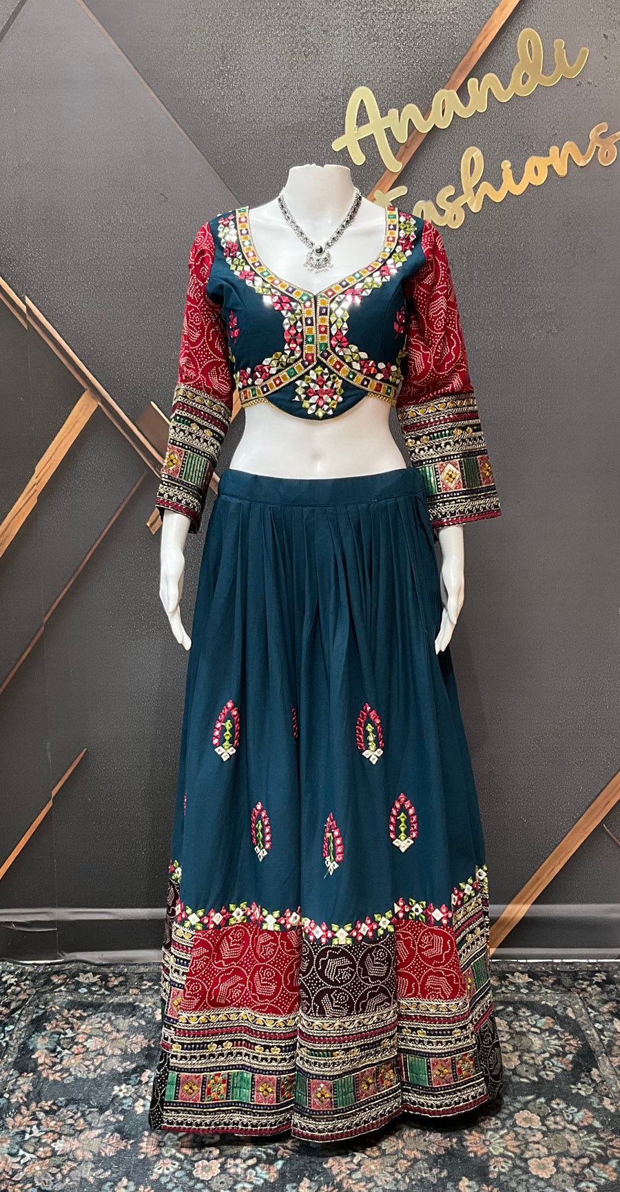 Premium quality-Garba Chaniya Bandhini Choli