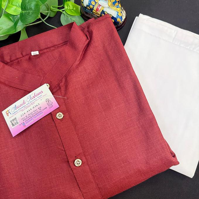 Size 50- plus size - Pure cotton Men’s wear Kurta Pajama set