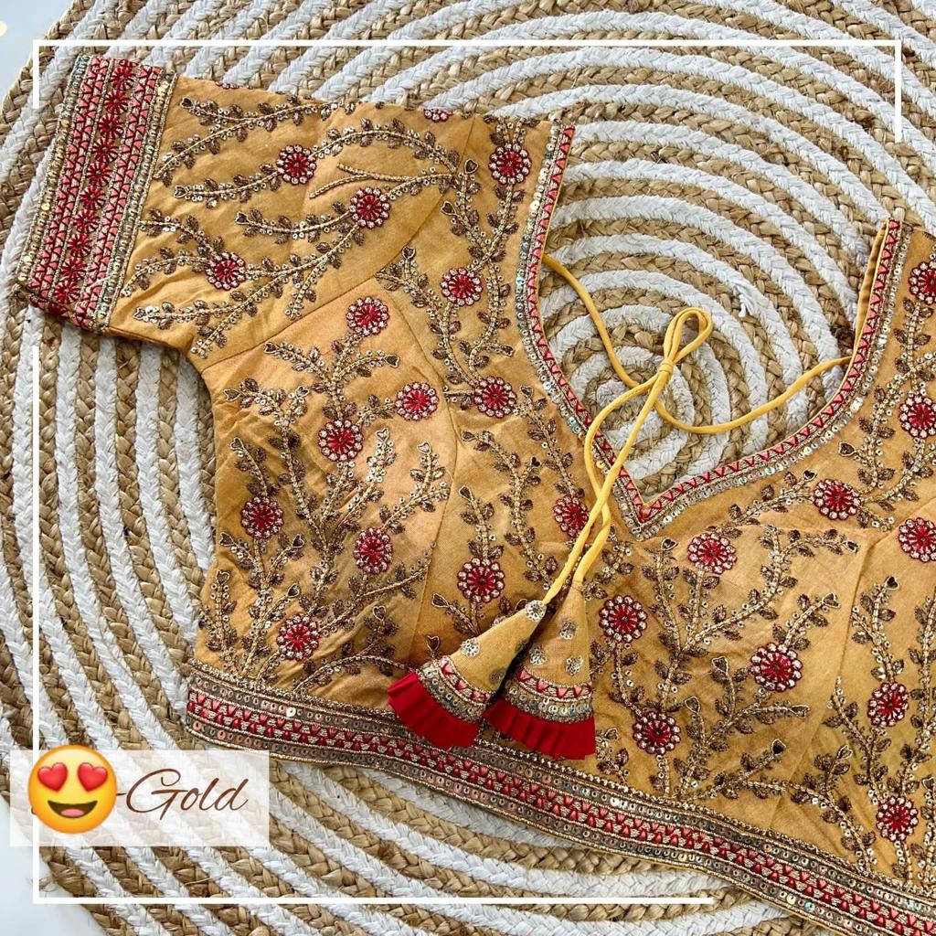 Vibrant Ready made Work Blouse image 5