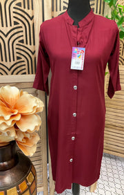 Teens Girls kurti with collar neck