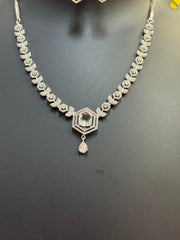 Party Wear Silver Necklace set