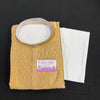 Plus Size Gold Kurta Pajama Set for Men Size 46-60 | Big & Tall Ethnic Wear