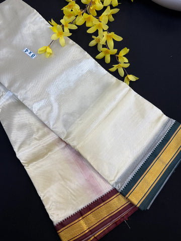 8*4 Silk Panche/Dhothi with Border