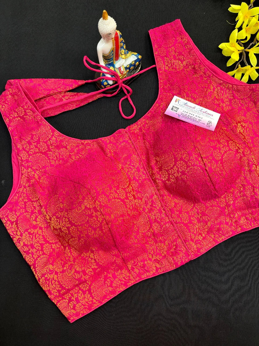 Front Opening Brocade Blouses-Size 42/44