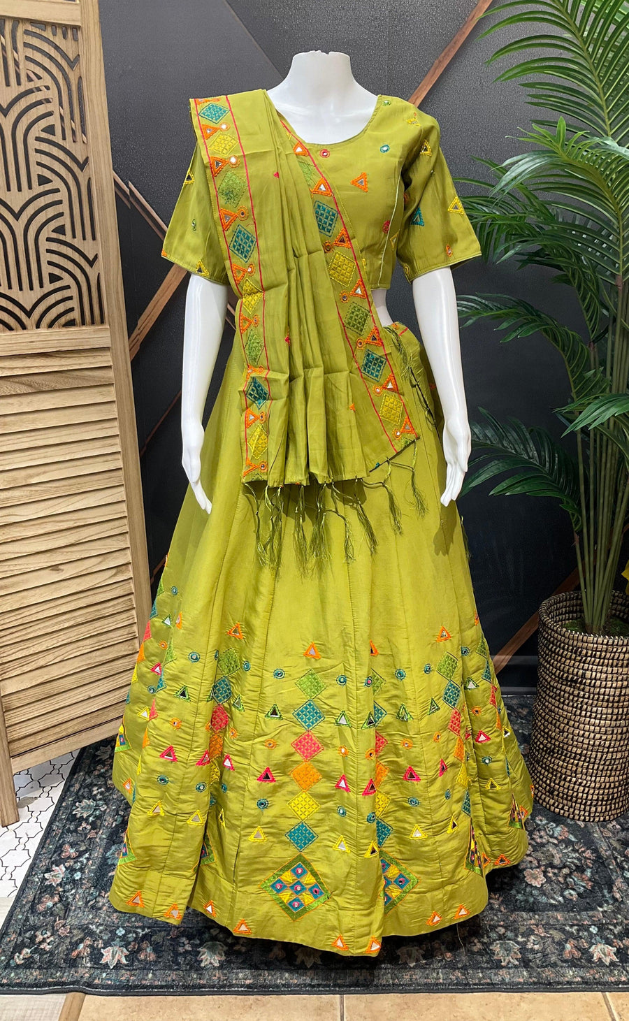 Navratri Special Cotton Chaniya Choli Set - Garba Dance Wear