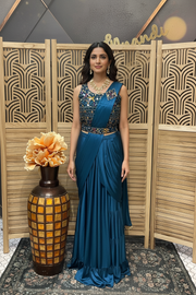 Blue Ready to Wear Saree