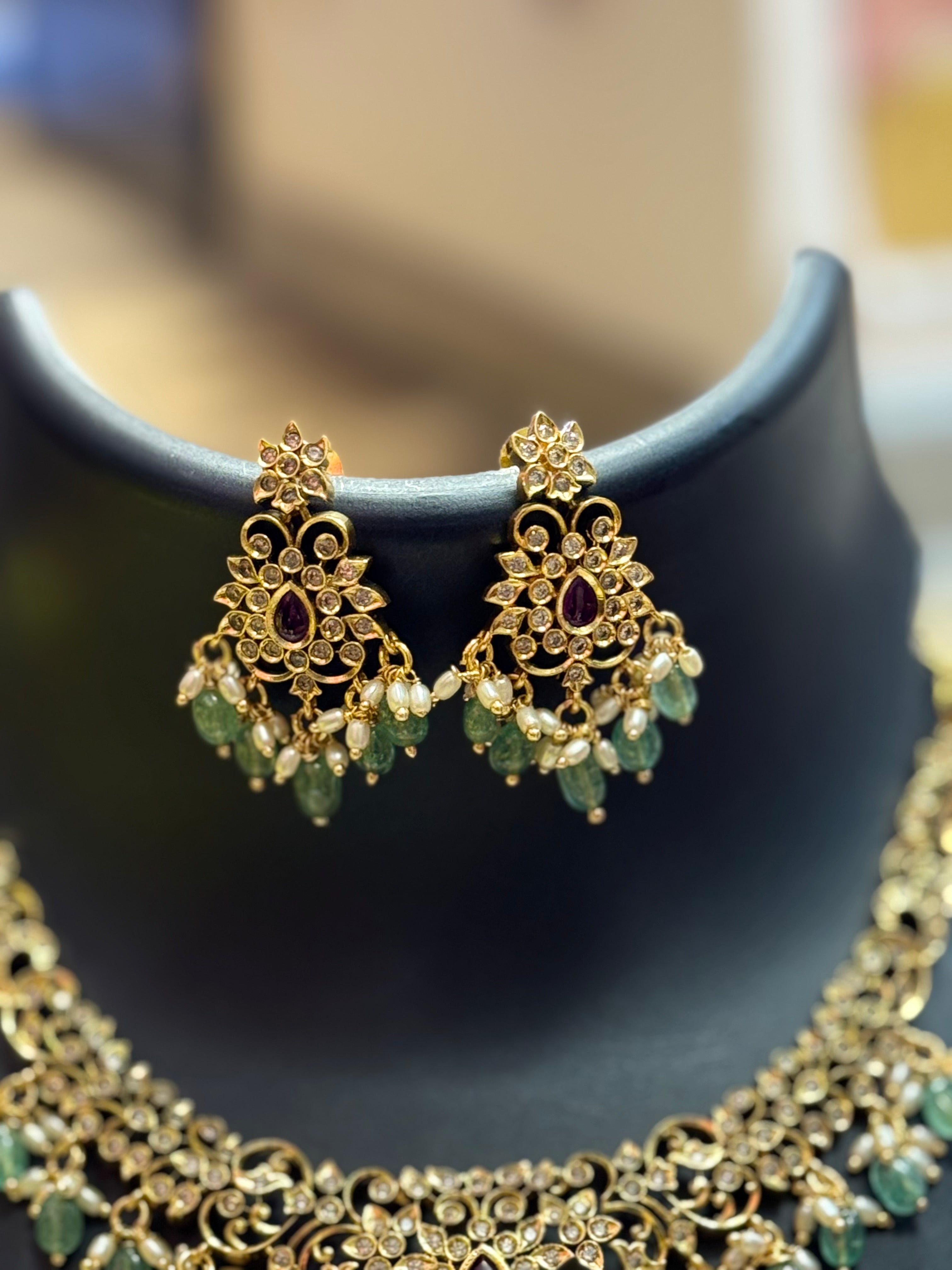 Gold Finish - AD Necklace set