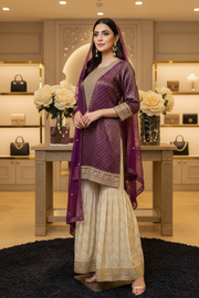 Size 42 - Shimmery Tissue Sharara sets