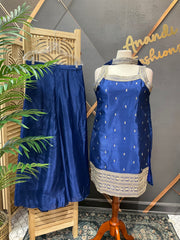 Blue Sleeveless Palazzo set