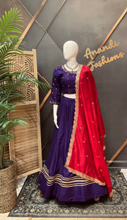 Purple Garba Chaniya Choli set