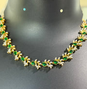 CZ Emerald Necklace set