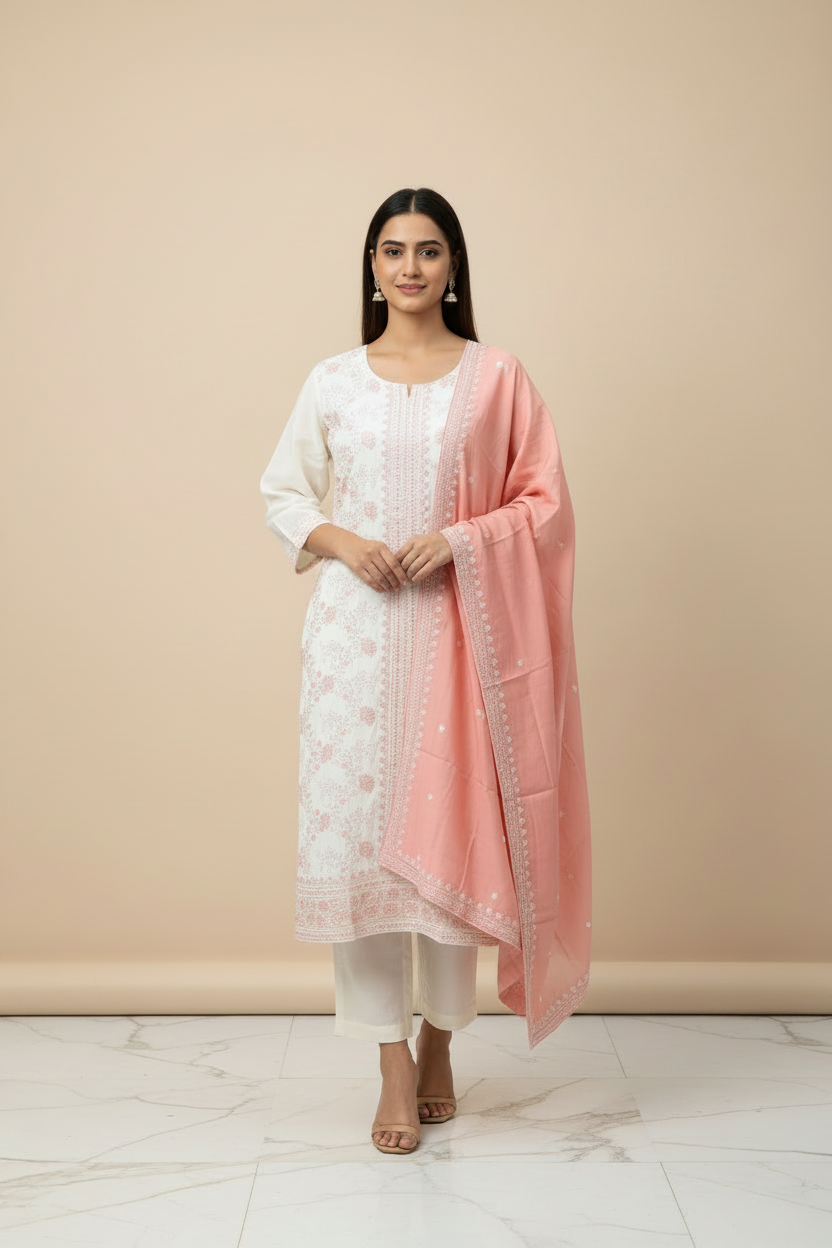 Party Wear Embroidery Work Kurti sets