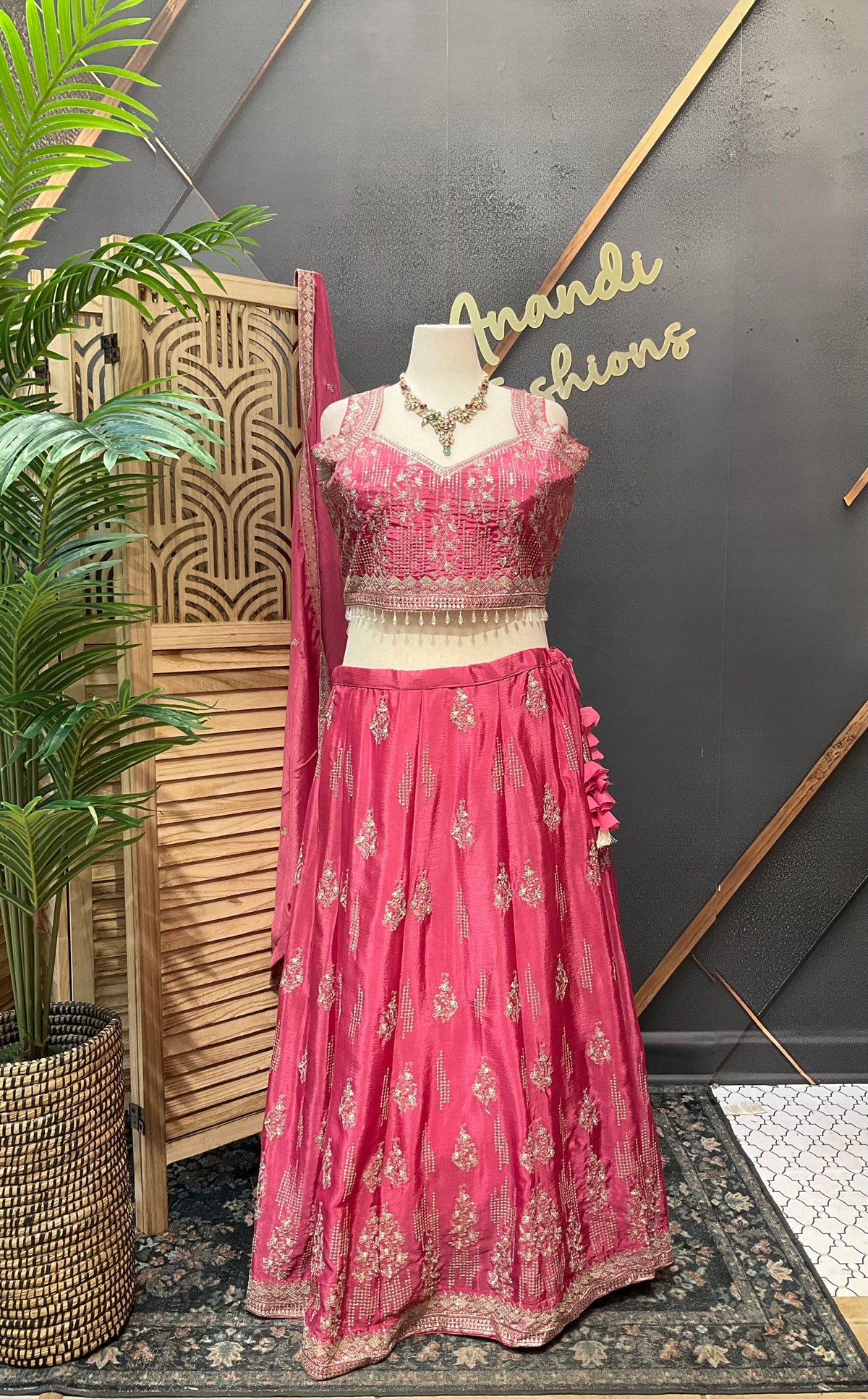 Pastel Pink - Plus size lehenga set