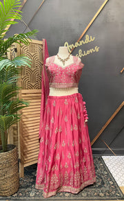Pastel Pink Plus Size Lehenga Set