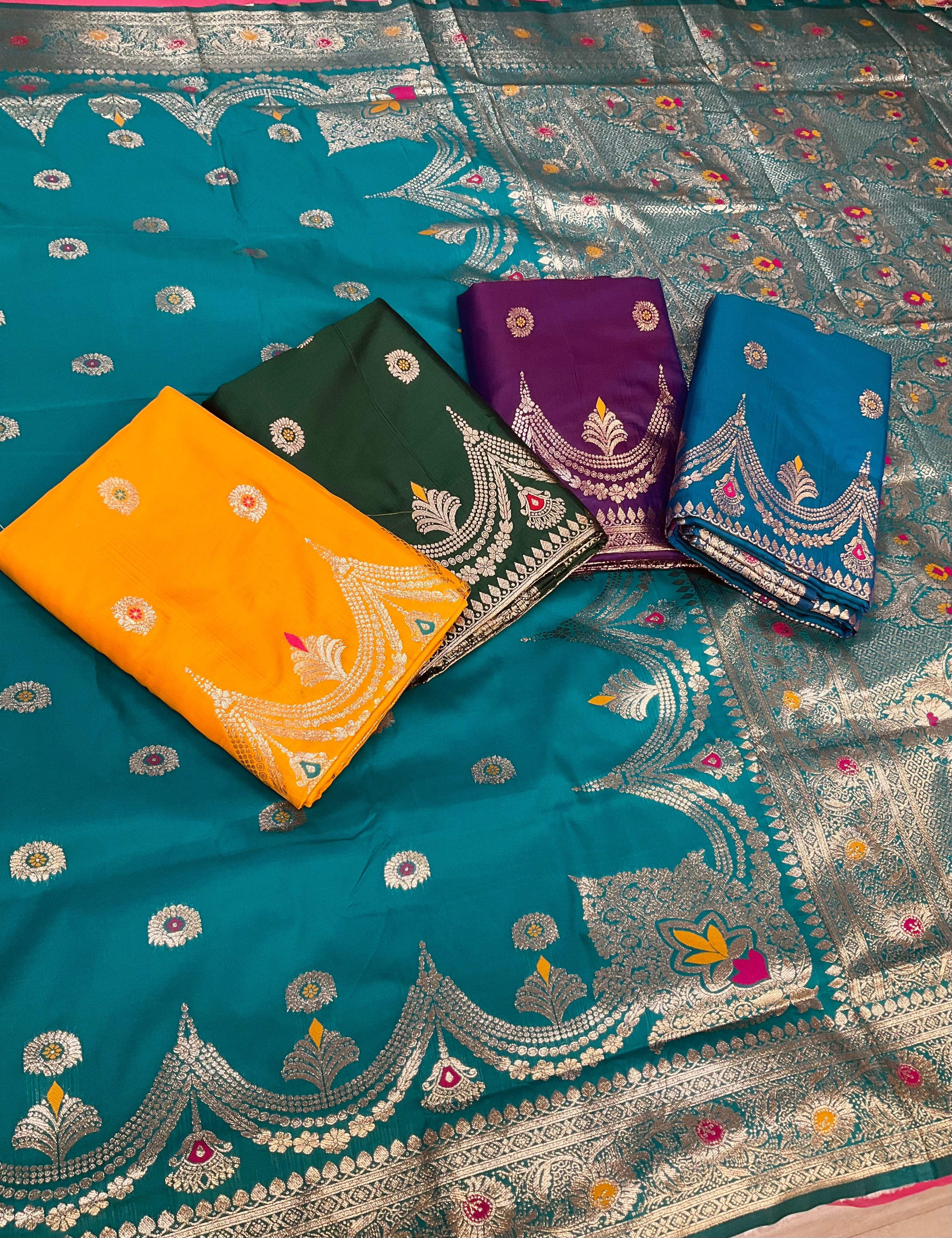 Silk Saree with Meenakari Weaving