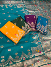 Silk Saree with Meenakari Weaving