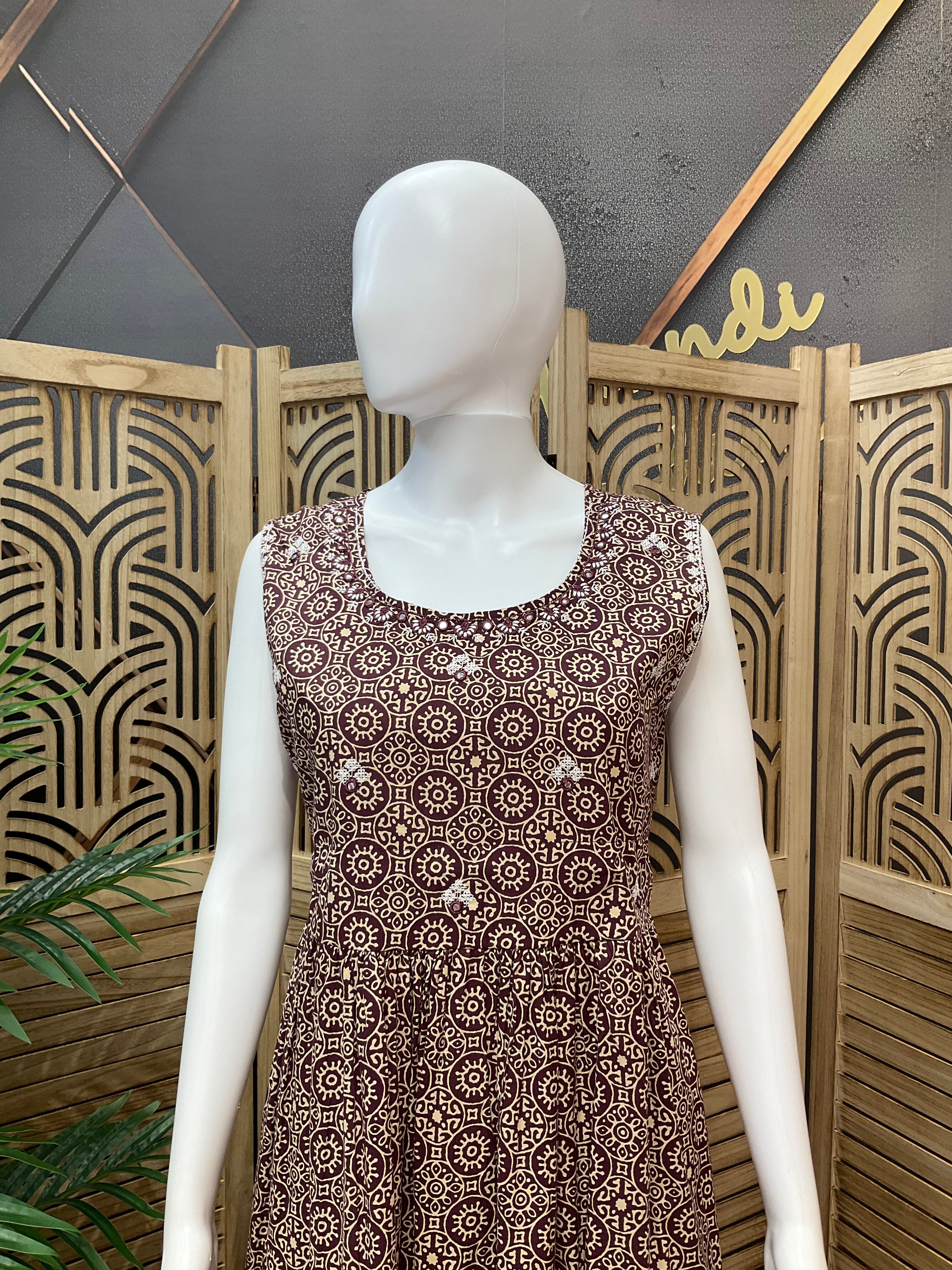 Pure Cotton long kurti/Frock
