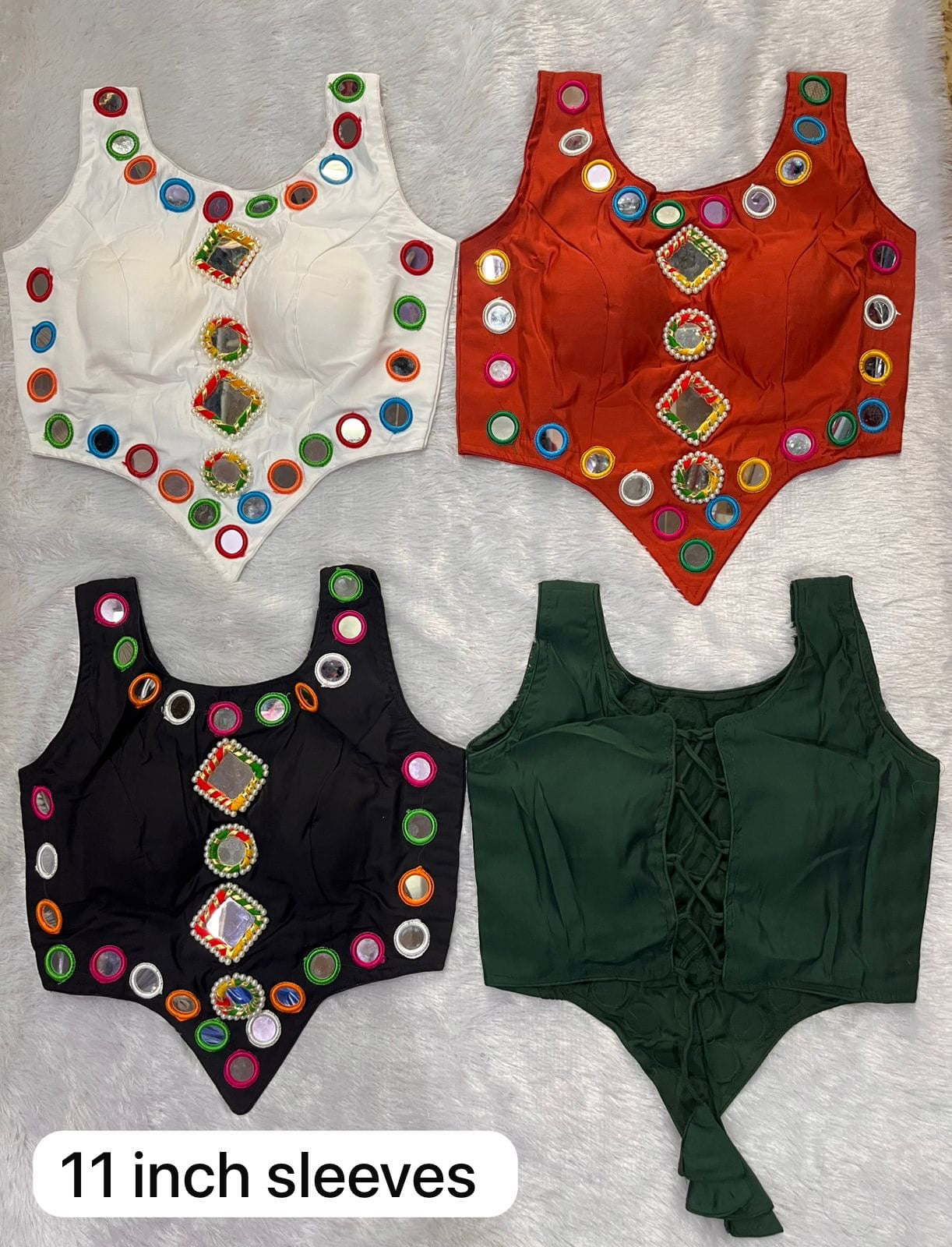 Mirror Blouses with Back Thread