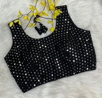 Size 40- Georgette Foil Mirror Blouse