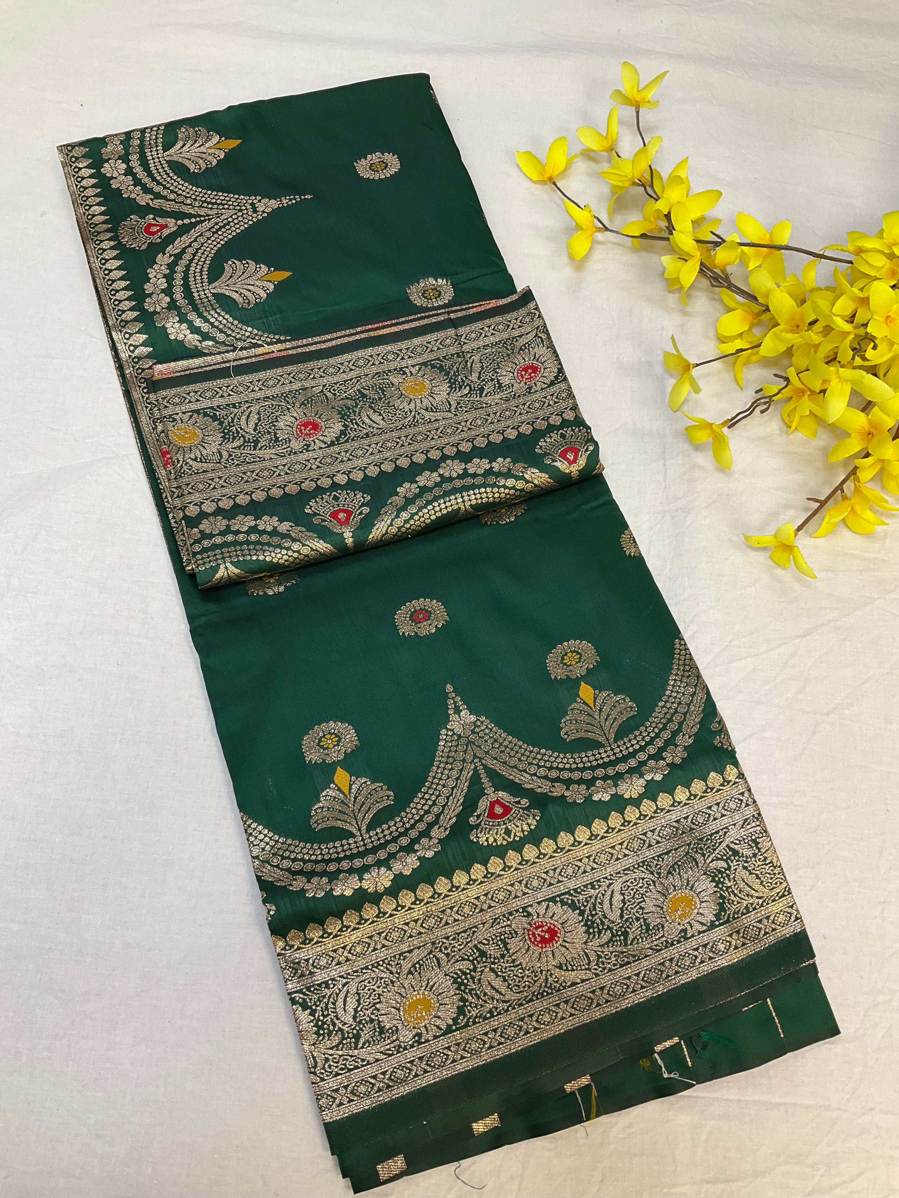 Silk Saree with Meenakari Weaving