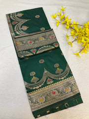 Silk Saree with Meenakari Weaving