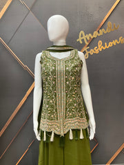 Mehandi green Palazzo set
