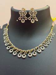 Unique Design CZ Necklace set