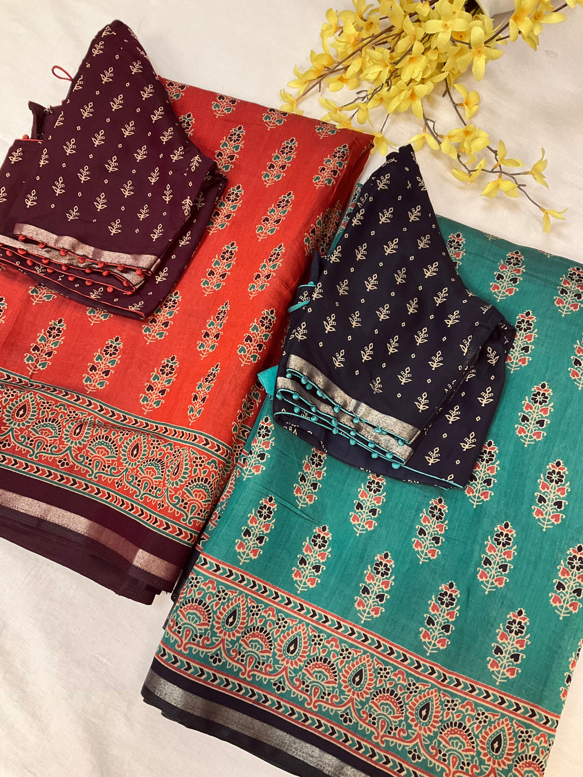 Soft and Lightweight Modal Silk Saree - Blouse Size 40 (Fits up to 44)